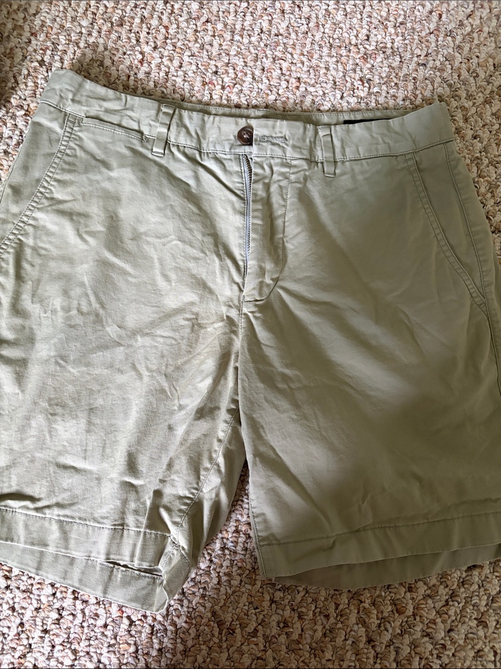 Bonobos Olive Chino Flat Front Shorts